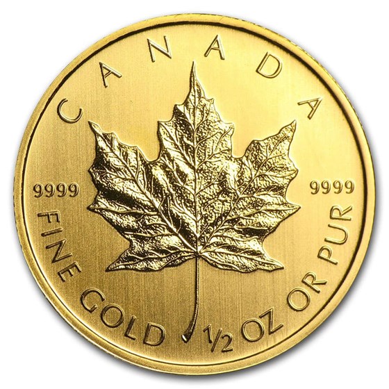 Canada 1/2 oz Gold Maple Leaf (Random Year) Canada 1/2 oz Gold Maple Leaf (Random Year)